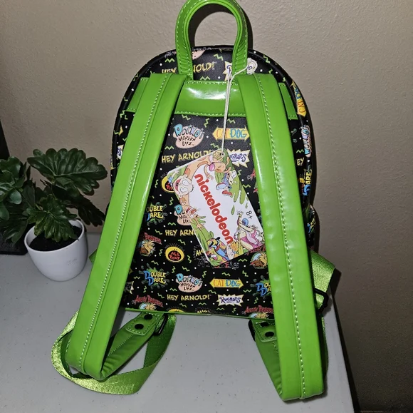 Loungefly 90's Nickelodeon Characters Mini Backpack NWT - Picture 3 of 7